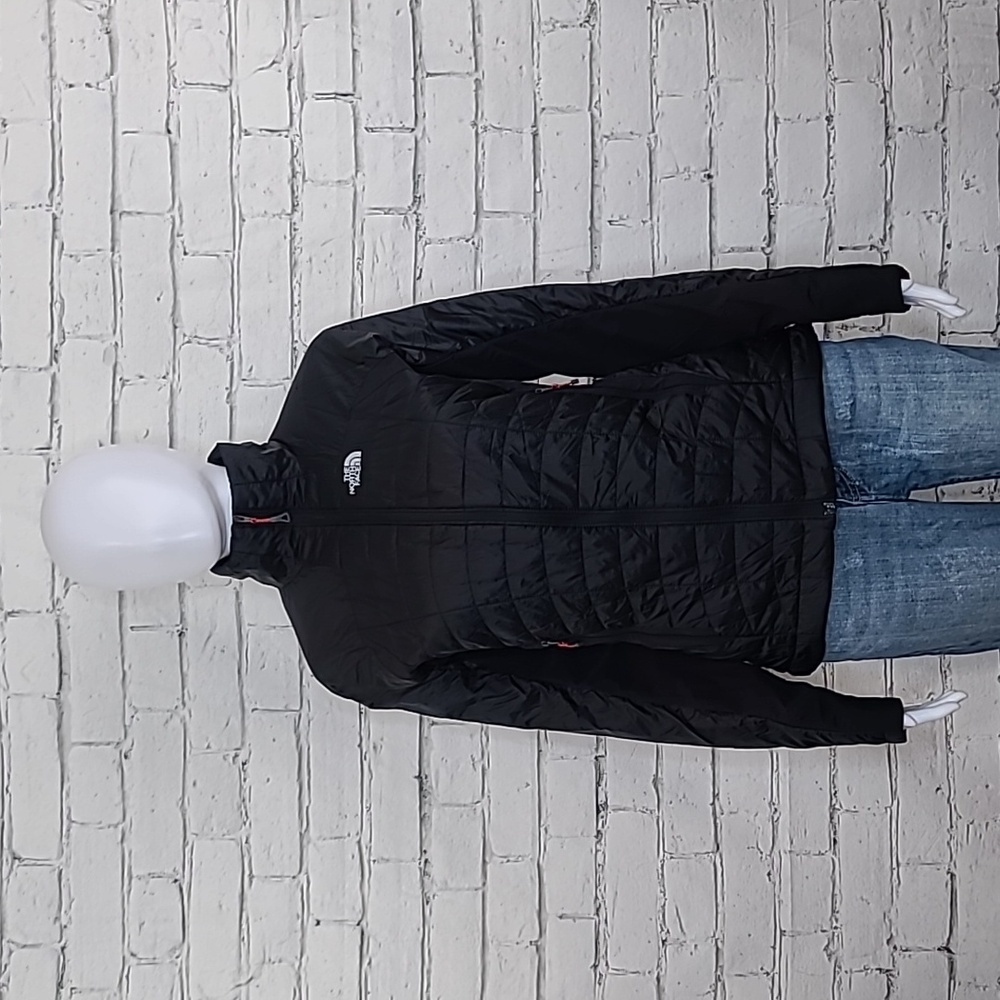The North Face Summit Series DNP Outerwear Fitted Quilted Puffer Jacket in Black